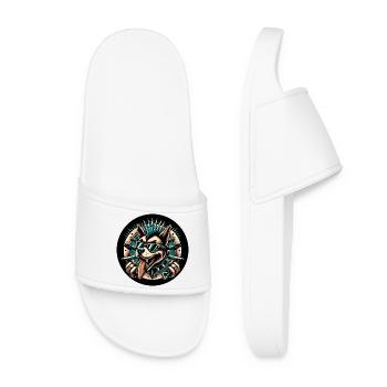 Chien punk - Claquettes Femme - blanc - Devant
