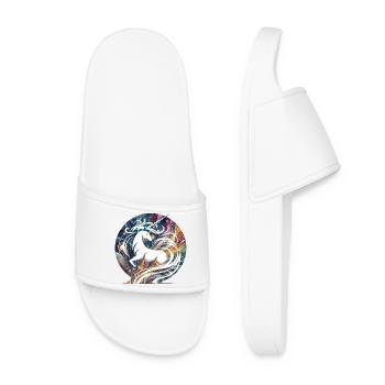 Fantasy Licorne Galaxy Swirl Design - Claquettes Femme - blanc - Devant