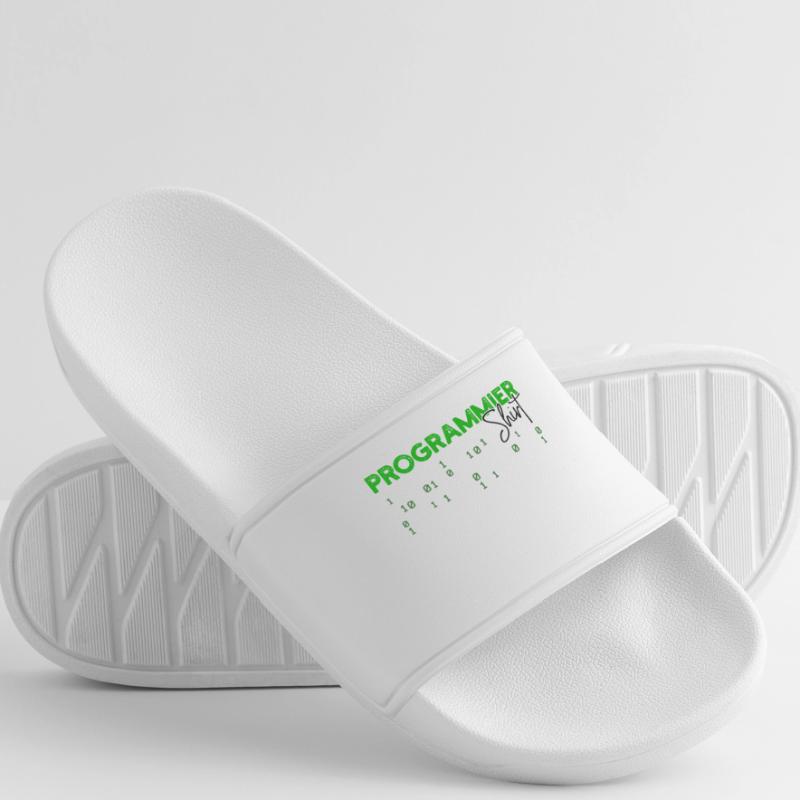 Programmeur Développeur Code Statement Scripting Claquettes Femme