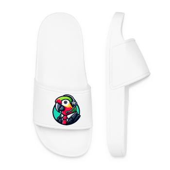 Parrot Professioneller Chat-Support - Frauen Badelatschen - Weiß - Vorne