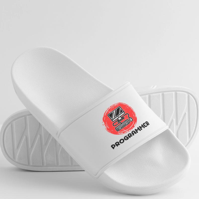 Computer Developer Programmer Code Scripting Women’s Pool Sliders
