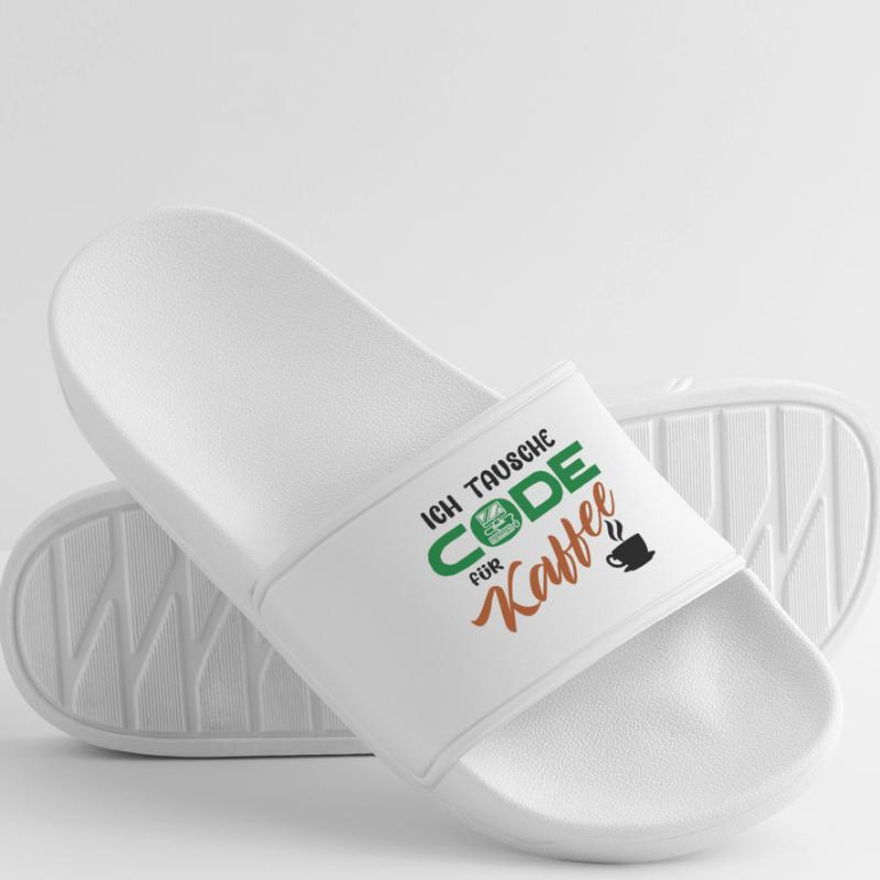 Programmierer Softwareentwickler Developer Code Frauen Badelatschen