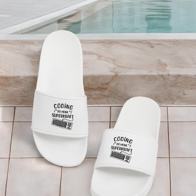 Computer Code Statement Developer Computergeek Women’s Pool Sliders