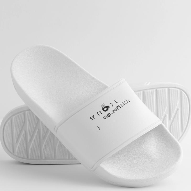 Developer Programmierer Code Webentwickler Debug Frauen Badelatschen