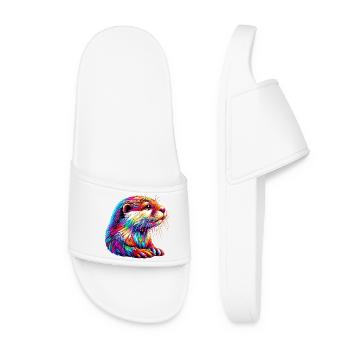 Loutre - Claquettes Femme - blanc - Devant