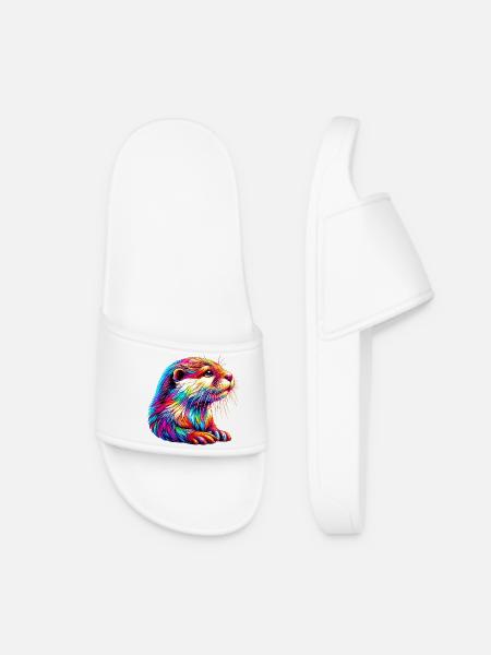 Loutre - Claquettes Femme - blanc