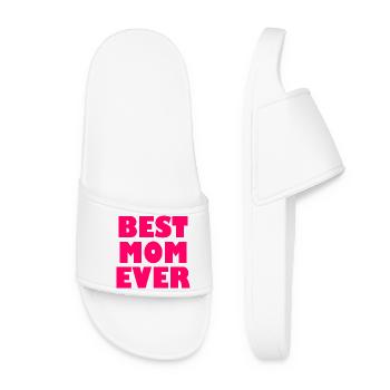 Best mom ever - Frauen Badelatschen - Weiß - Vorne