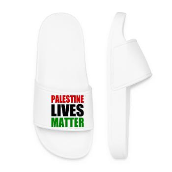 palestine lives matter - Claquettes Femme - blanc - Devant