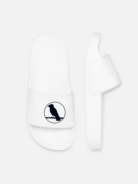 Corbeau sur une branche - Claquettes Femme - blanc