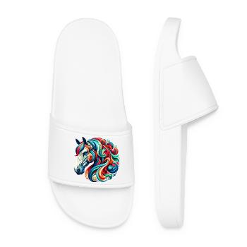 Cheval - Claquettes Femme - blanc - Devant