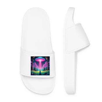 UFO with rabbit - Women’s Pool Sliders - white - Front