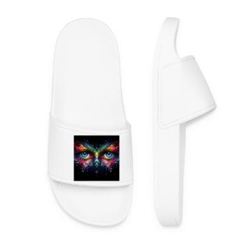 Yeux 1 - Claquettes Femme - blanc - Devant