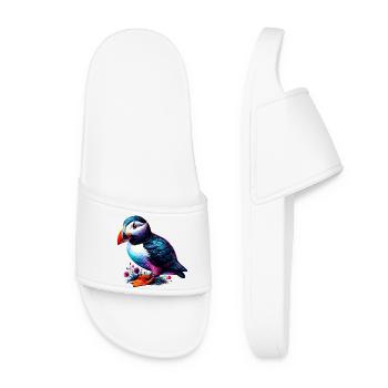 Macareux - Claquettes Femme - blanc - Devant