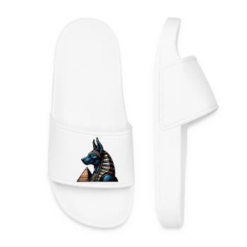 Anubis | Wächter der Gräber Ägypten - Frauen Badelatschen - Weiß - Vorne