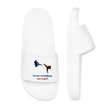 From defense to attack - Women’s Pool Sliders - white - Front