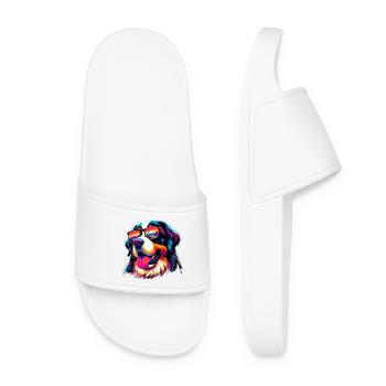 Bernese mountain dog - Women’s Pool Sliders - white - Front