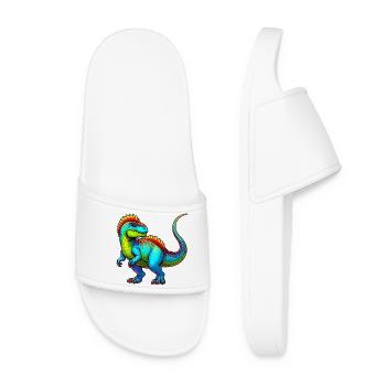 Dinosaure - Claquettes Femme - blanc - Devant