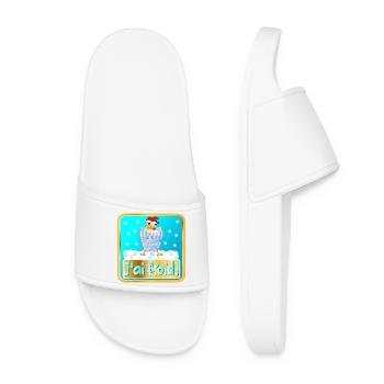 HIVER POULES POULETS - FROID - Claquettes Femme - blanc - Devant