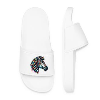 Zebra - Women’s Pool Sliders - white - Front