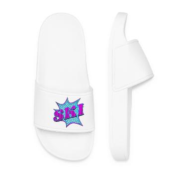 POPPART SKIING - SKIING SKIING - Women’s Pool Sliders - white - Front
