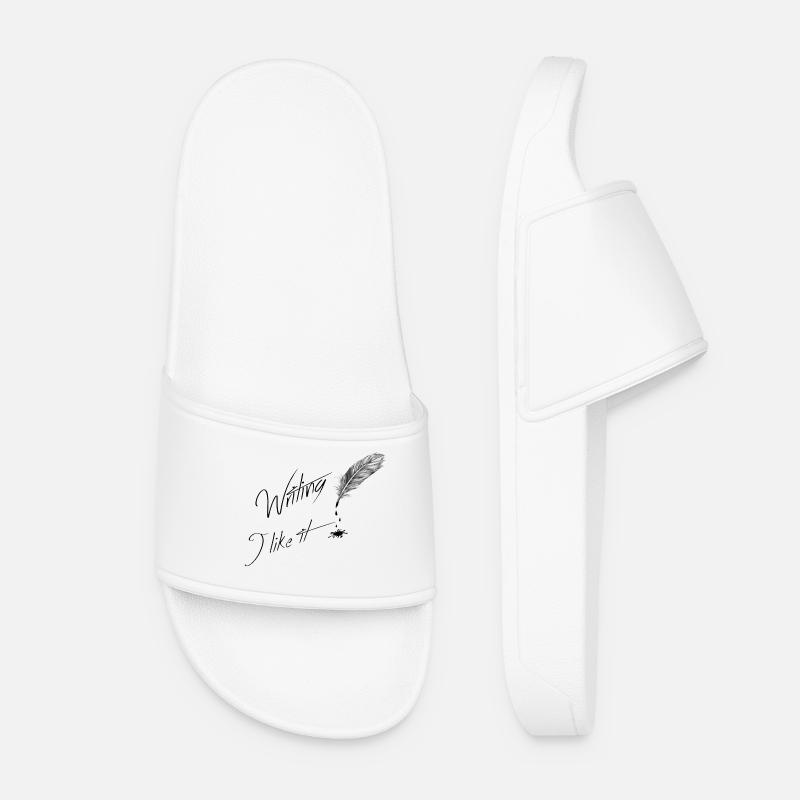 Writing i like it - Women’s Pool Sliders - white