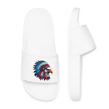 American Indian Eagle American Red Skins - Women’s Pool Sliders - white - Front