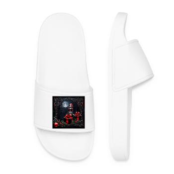 Cute gothic Christmas elf. - Women’s Pool Sliders - white - Front