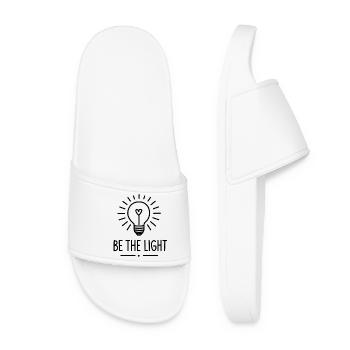 Be the light, modern and minimalist - Women’s Pool Sliders - white - Front
