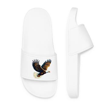 Adler - Frauen Badelatschen - Weiß - Vorne