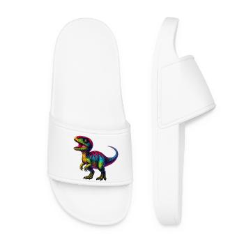 Dinosaure - Claquettes Femme - blanc - Devant
