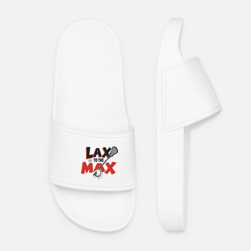 Lax to the Max - Women’s Pool Sliders - white