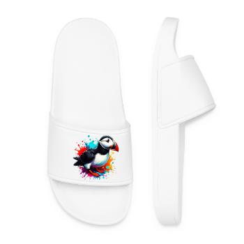 Macareux - Claquettes Femme - blanc - Devant