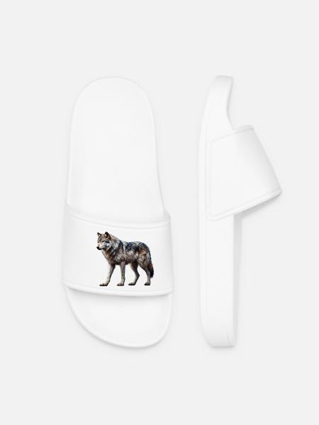 Wolf - Women’s Pool Sliders - white