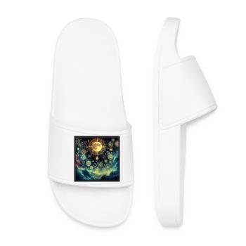 Mystic Astrology - Women’s Pool Sliders - white - Front