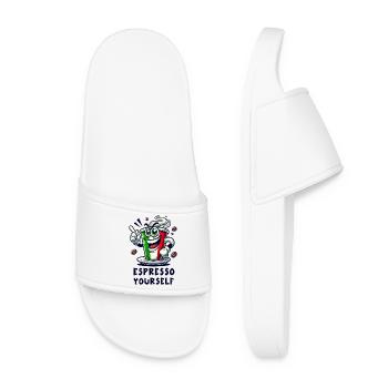 Espresso Italiano / Café Design - Claquettes Femme - blanc - Devant