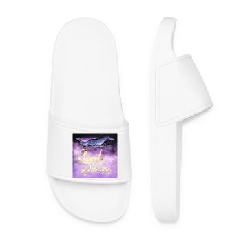 Sweet Dreams Space-Whale - Frauen Badelatschen - Weiß - Vorne