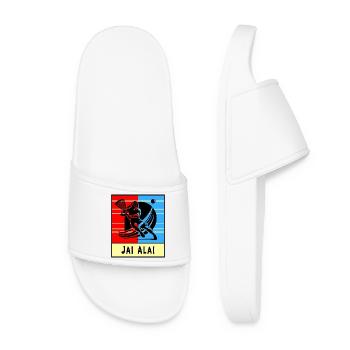 Jai Alai – The Game of Speed - Women’s Pool Sliders - white - Front