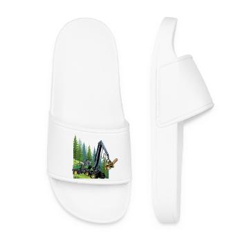 Harvester, harvester in the forest - Women’s Pool Sliders - white - Front
