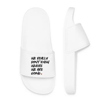CITATION CHEMIN DE LA PLEINE CONSCIENCE - Claquettes Femme - blanc - Devant