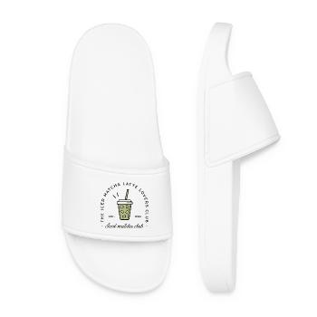 Iced matcha latte lovers - Women’s Pool Sliders - white - Front
