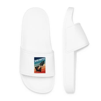 Vaisseau spatial Vintage Design - Claquettes Femme - blanc - Devant