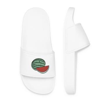 Leckere Frucht-Wassermelone - Frauen Badelatschen - Weiß - Vorne