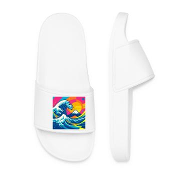 The (almost) wise wave - Women’s Pool Sliders - white - Front