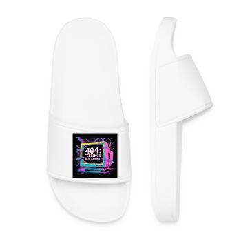 Neon 404: Lack of Feelings in the Digital World - Women’s Pool Sliders - white - Front