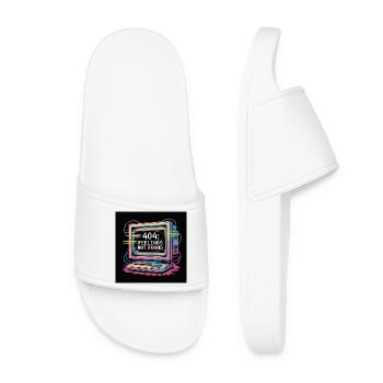 Ordinateur rétro 404 sans sensation - Claquettes Femme - blanc - Devant