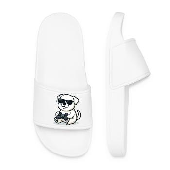 Controller Pup - Women’s Pool Sliders - white - Front