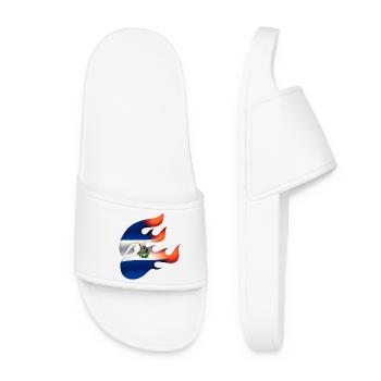 Drapeau du Salvador - Le Sauveur - Ninja - Claquettes Femme - blanc - Devant