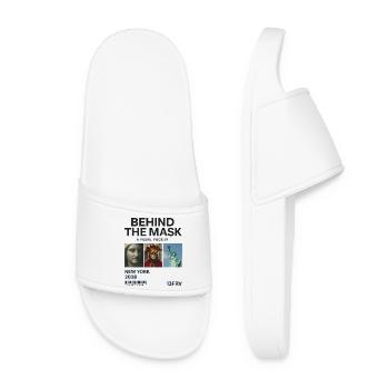 Behind the Mask: New York 2028 - Women’s Pool Sliders - white - Front