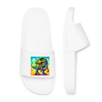 dinosaur - Women’s Pool Sliders - white - Front