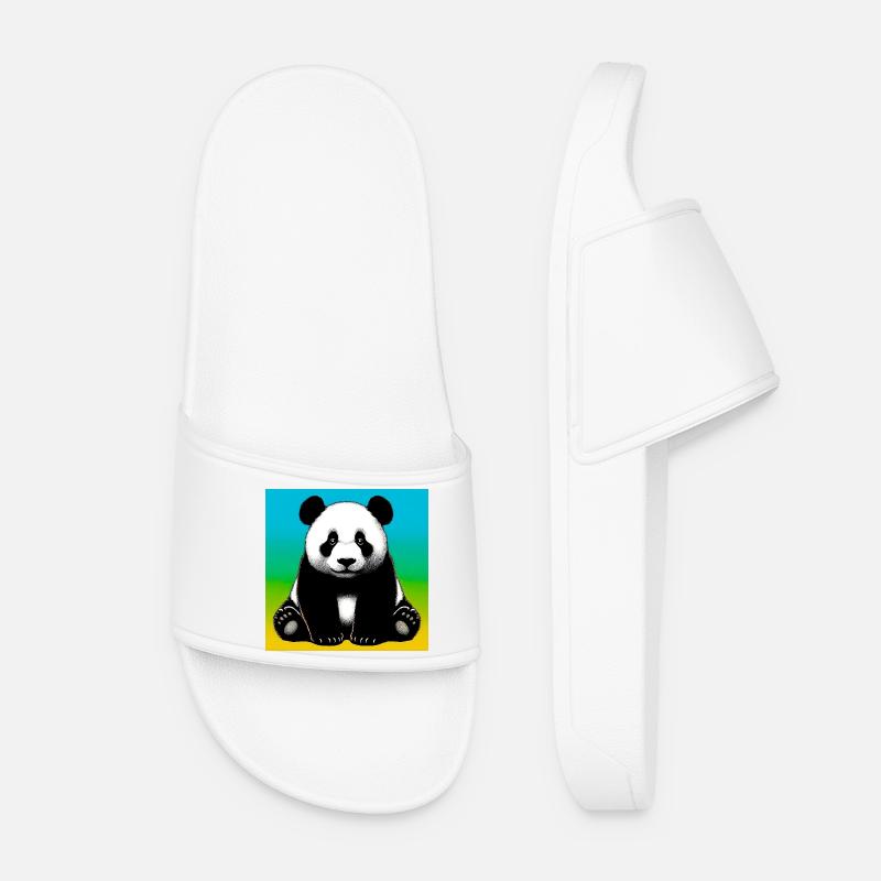 Panda - Frauen Badelatschen - Weiß